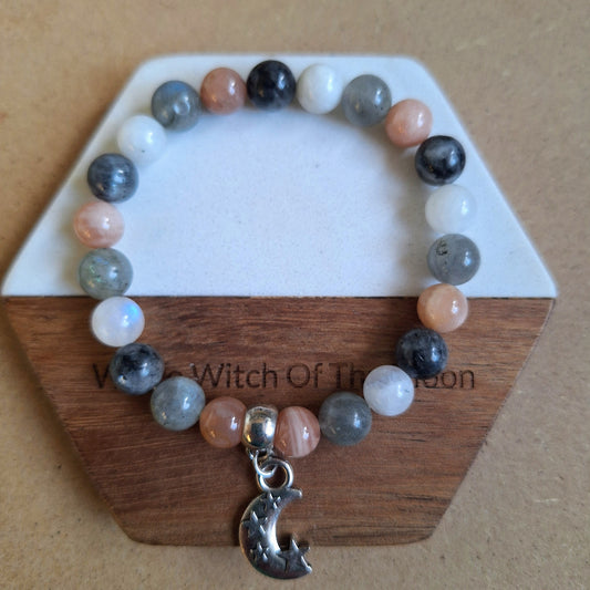 Attune To The Moon Beaded Bracelet