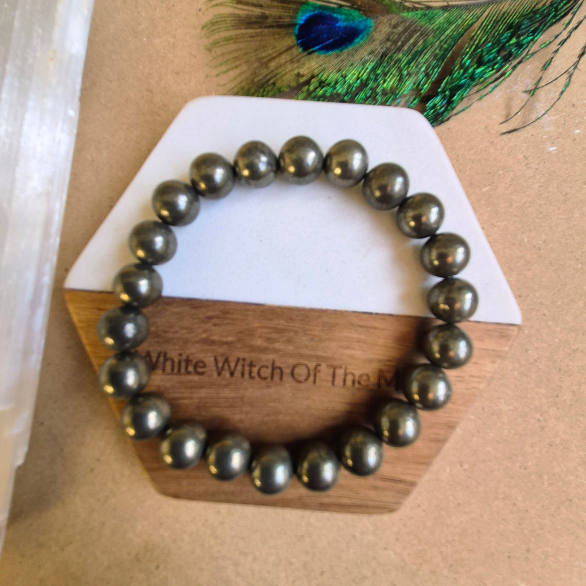 Pyrite Bracelet 8mm beads
