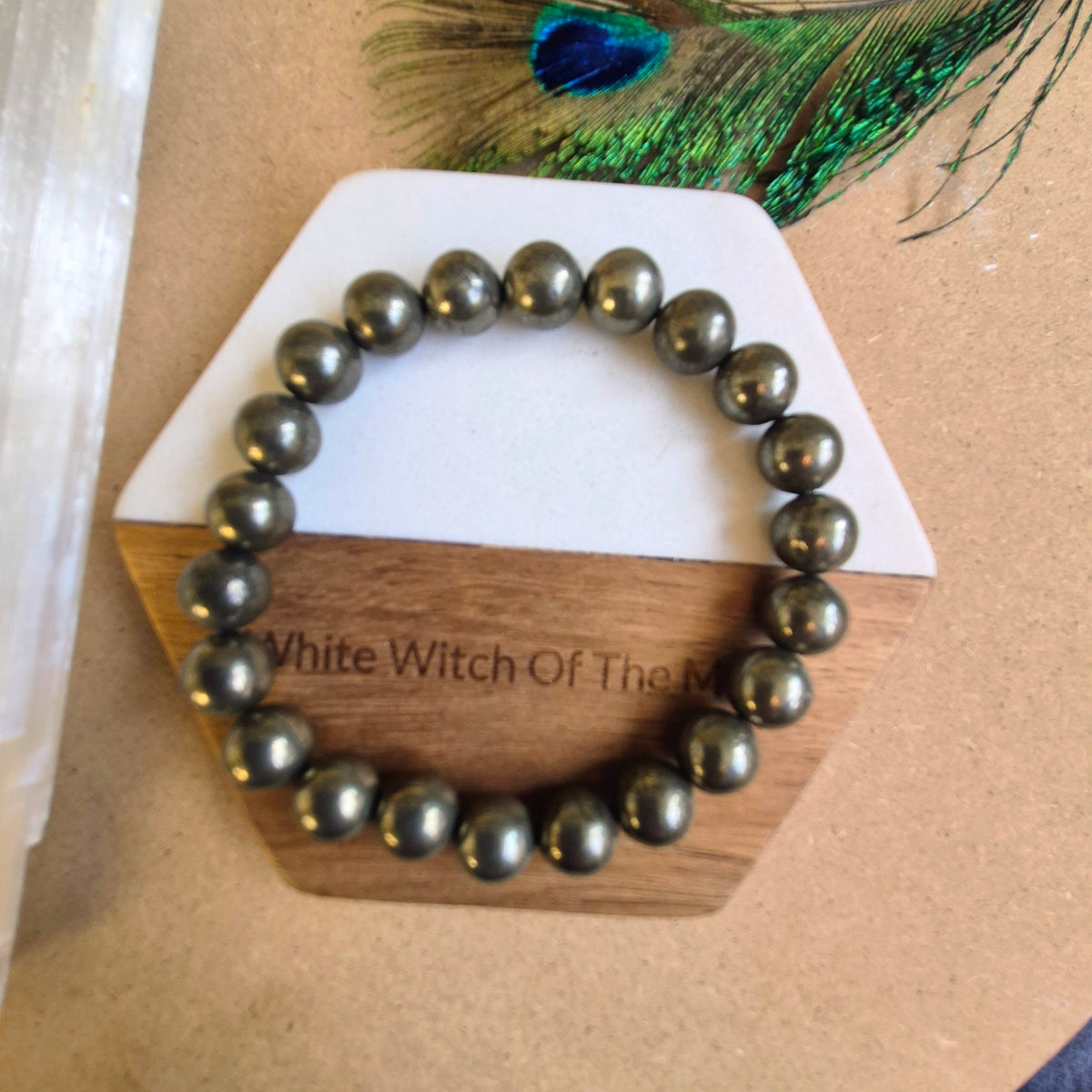 Pyrite Bracelet 8mm beads