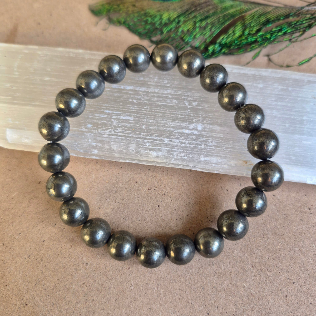 Pyrite Bracelet 8mm beads