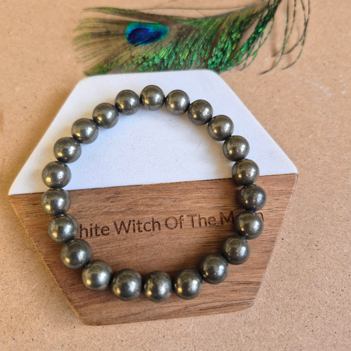 Pyrite Bracelet 8mm beads
