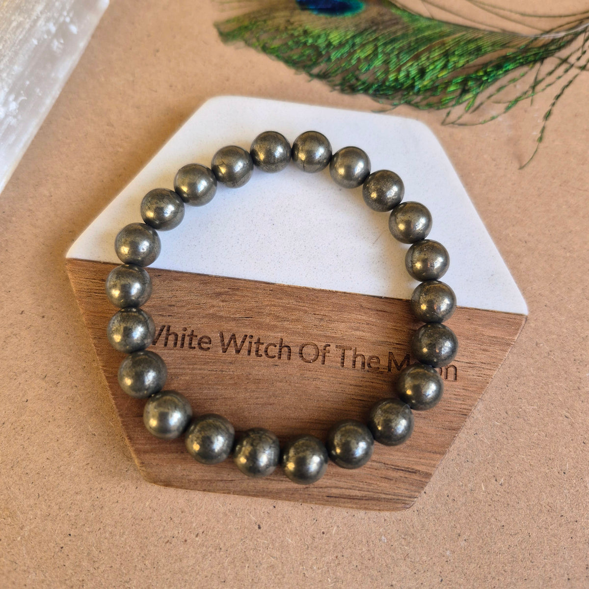 Pyrite Bracelet 8mm beads