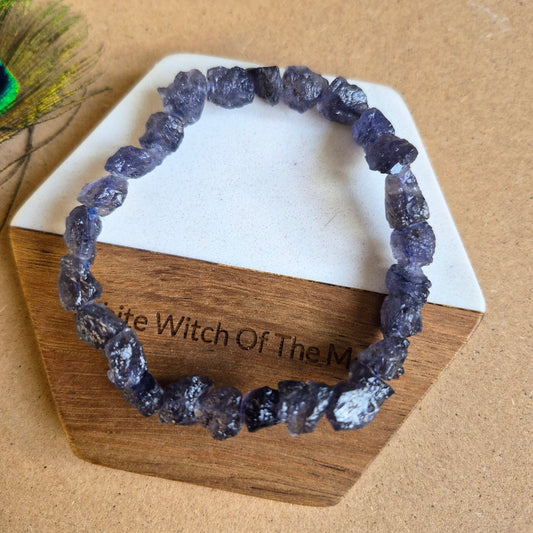 Raw Iolite Bracelet
