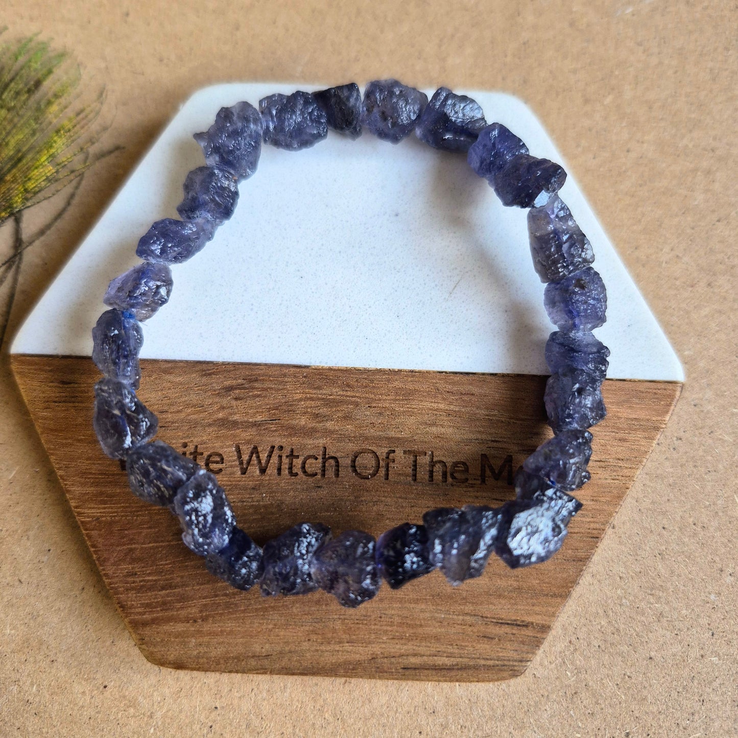Raw Iolite Bracelet