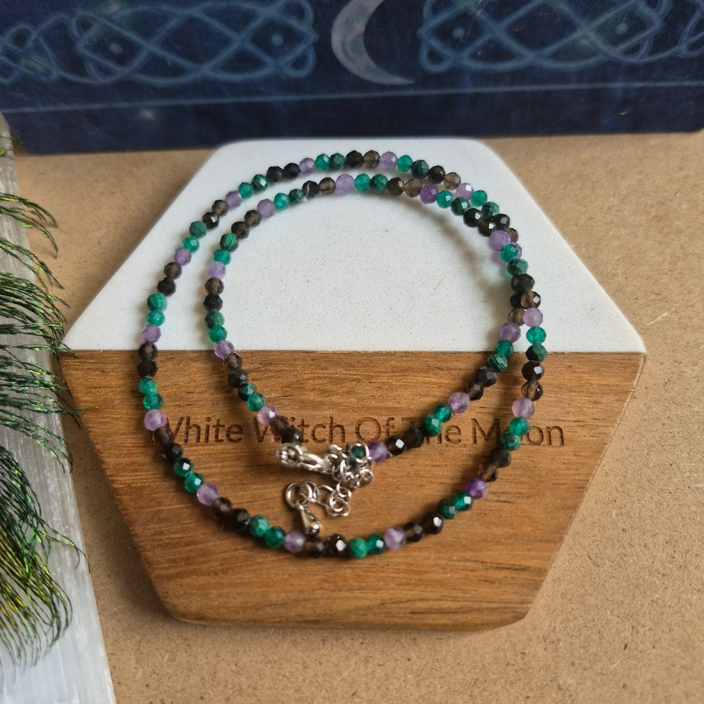 Curse Breaking Choker 3mm faceted bead Necklace