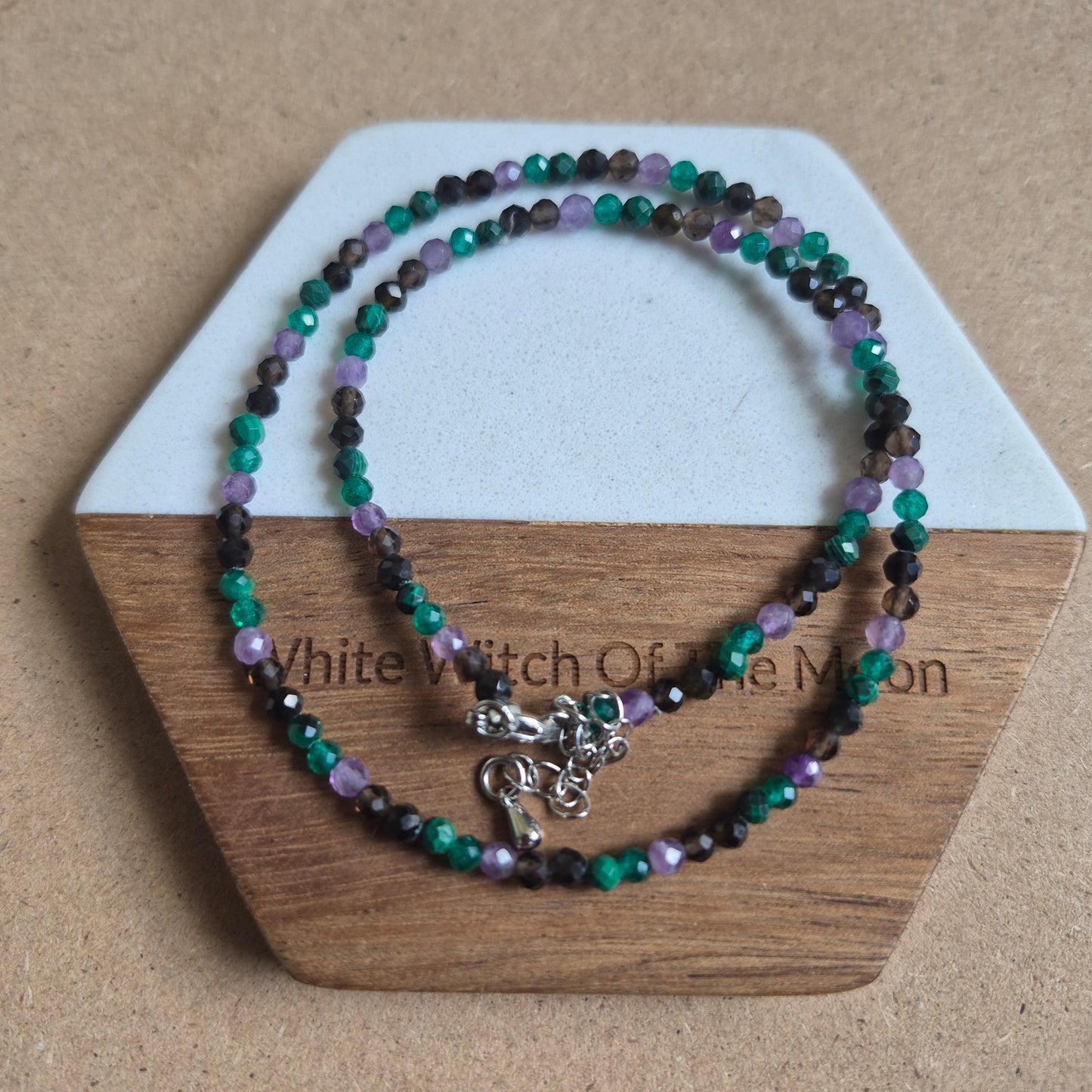 Curse Breaking Choker 3mm faceted bead Necklace