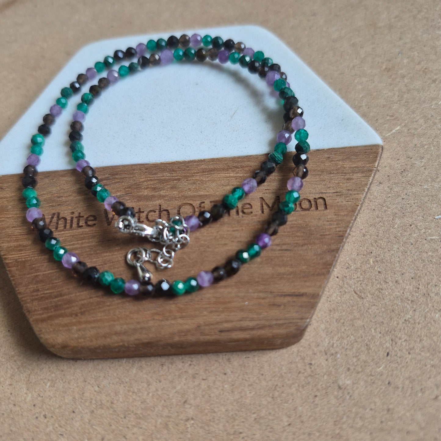 Curse Breaking Choker 3mm faceted bead Necklace