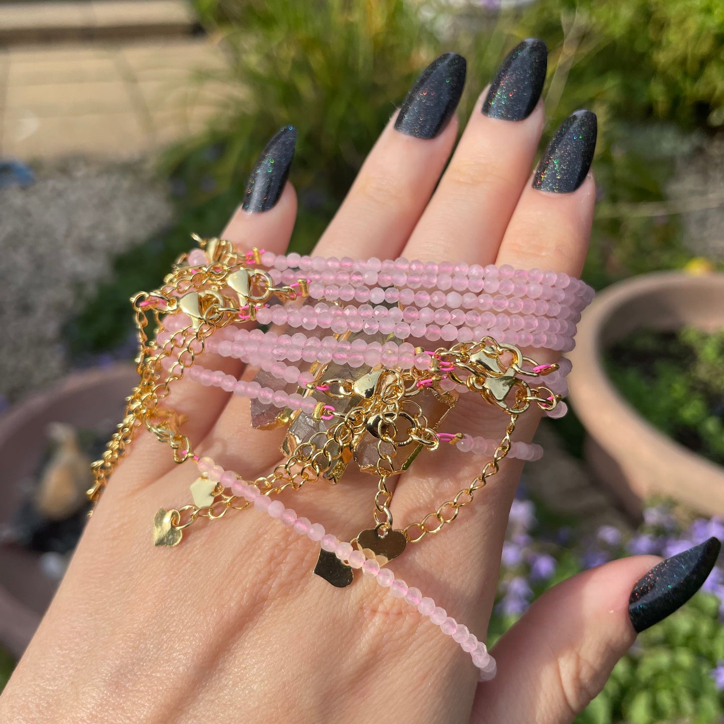 Rose Quartz Minimalist Bracelet 🌸