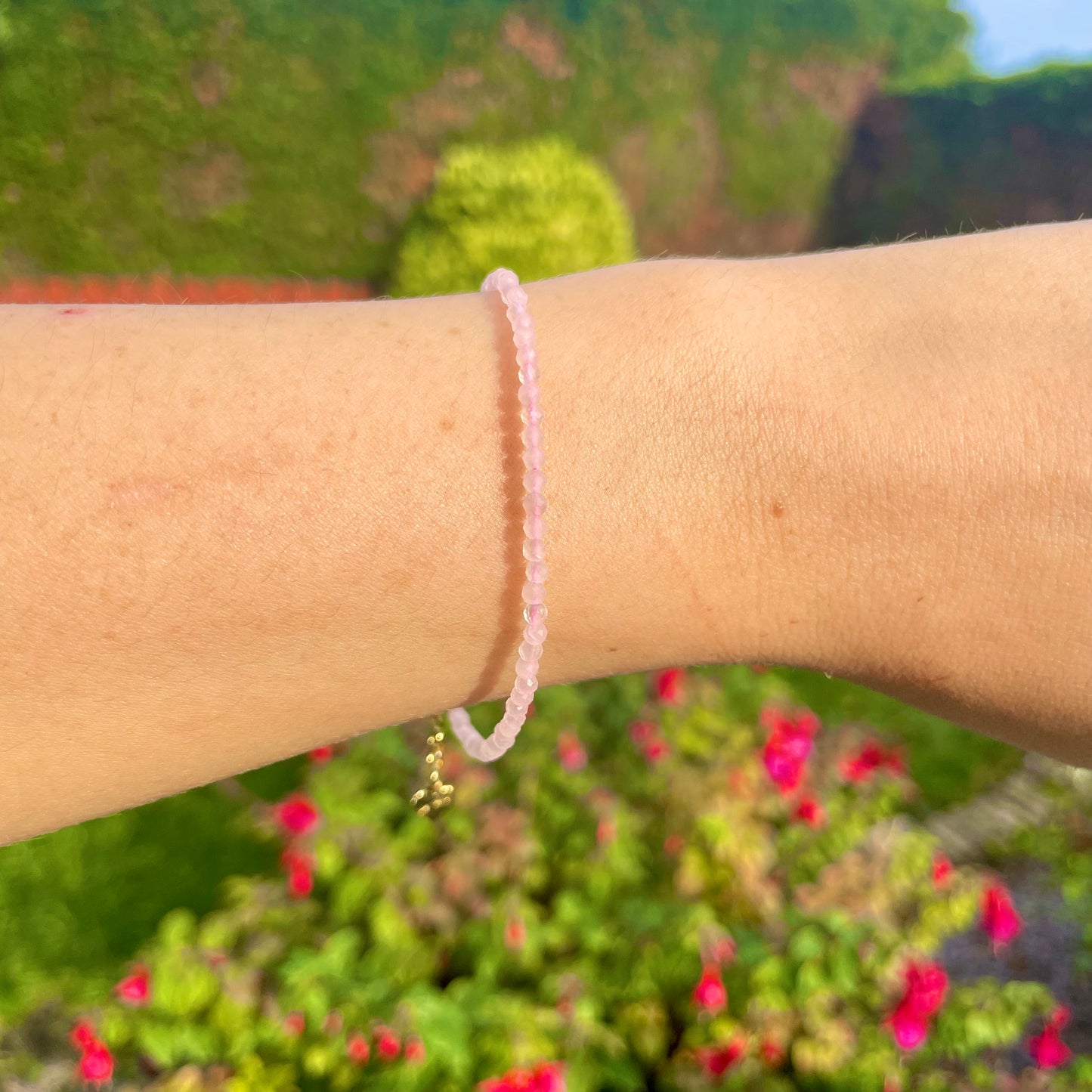 Rose Quartz Minimalist Bracelet 🌸