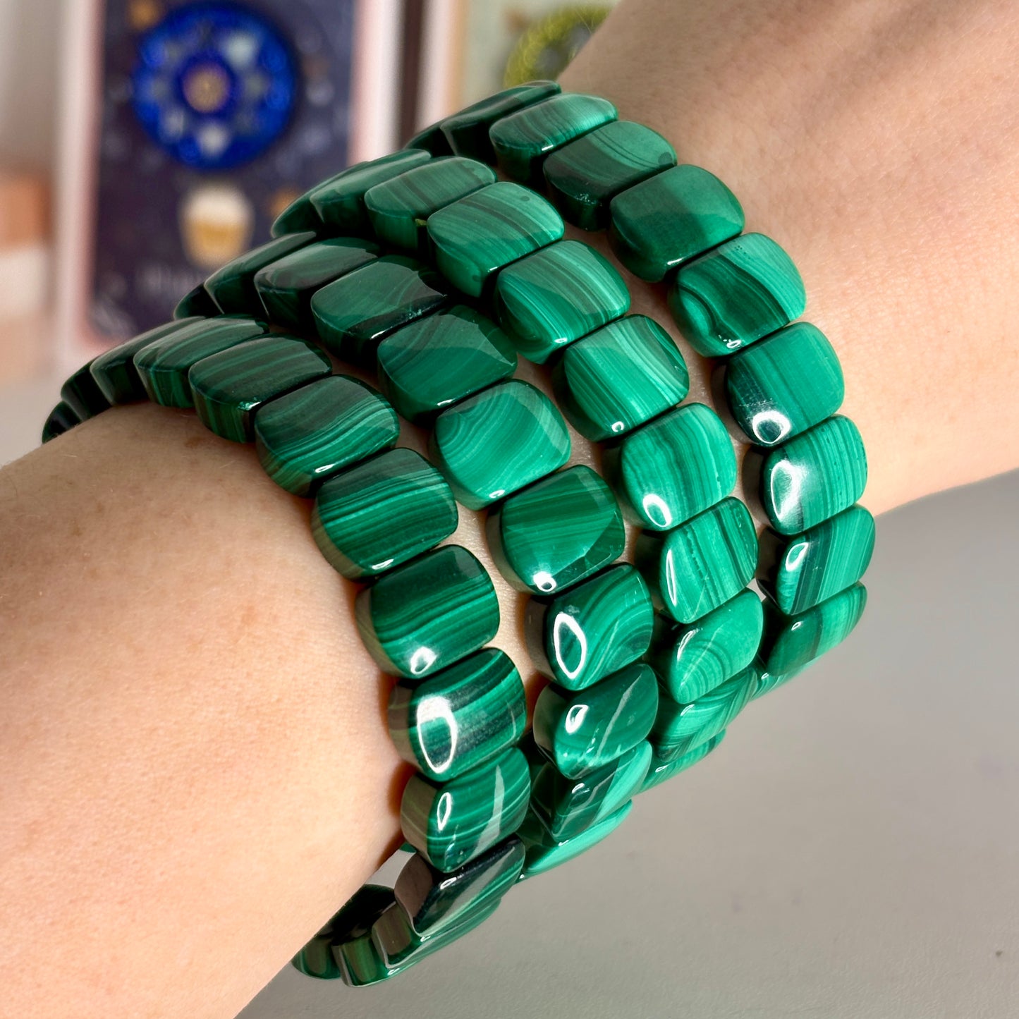 Malachite Polished Bangle