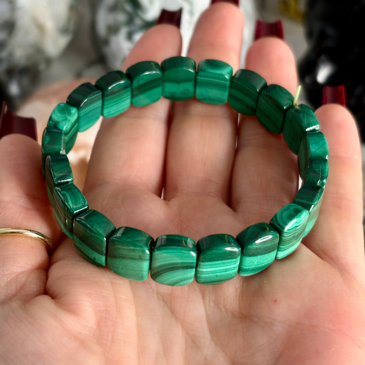Malachite Polished Bangle