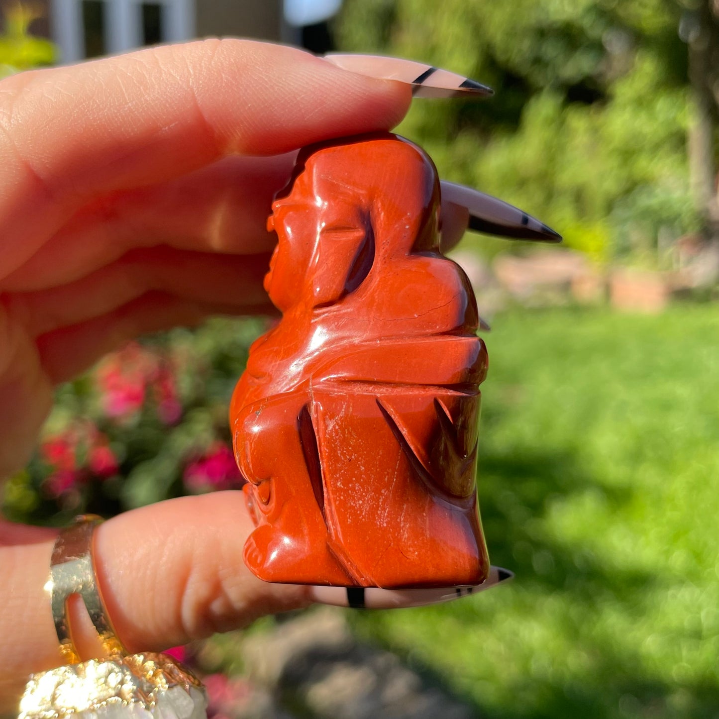 Red Jasper Buddha (2 Inches)