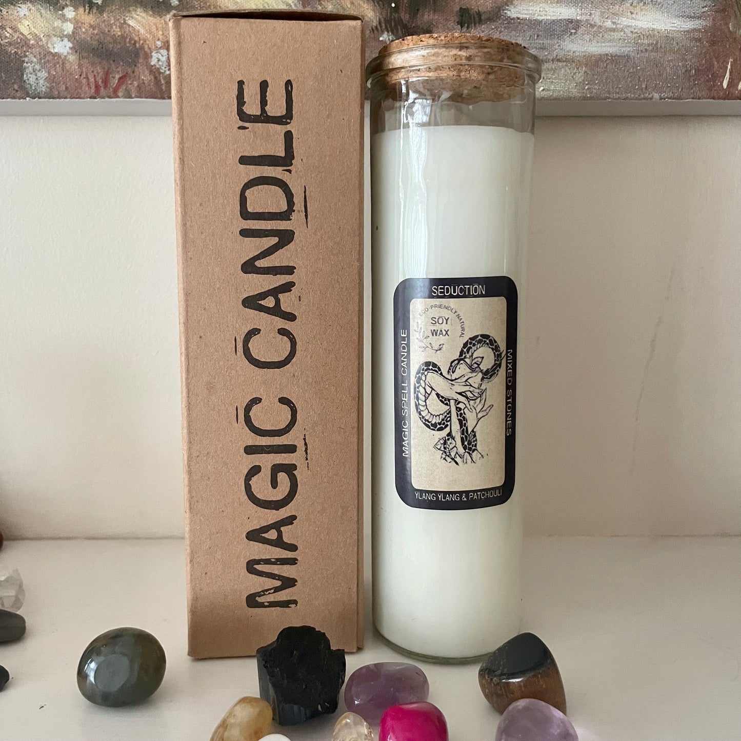 Magic Spell Candle - Seduction (Ylang Ylang & Patchouli) 🐍🫦