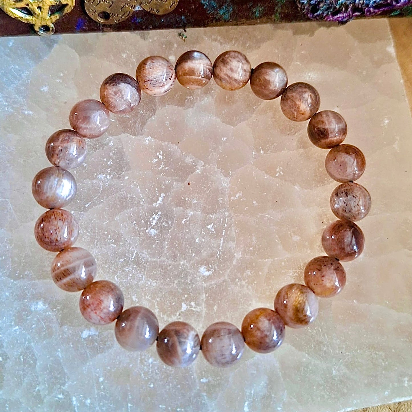 Moonstone Beaded Bracelet