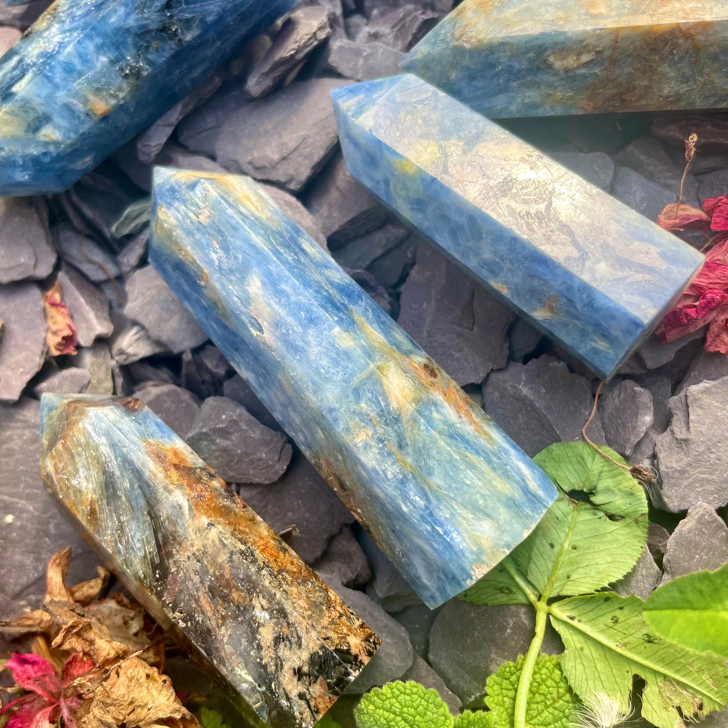 Natural Blue Kyanite Towers 6-7cm