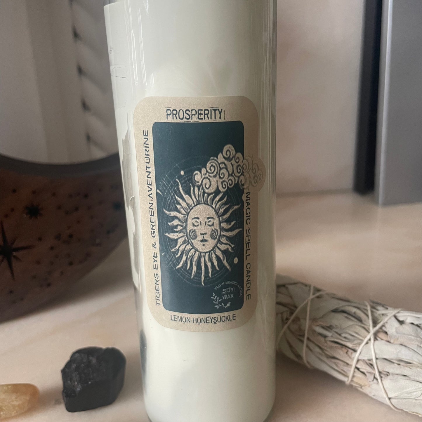 Magic Spell Candle - Prosperity (Lemon Honeysuckle) 💴