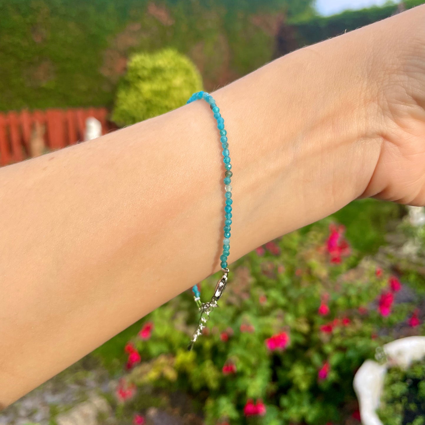 Apatite Minimalist Bracelet 🦋