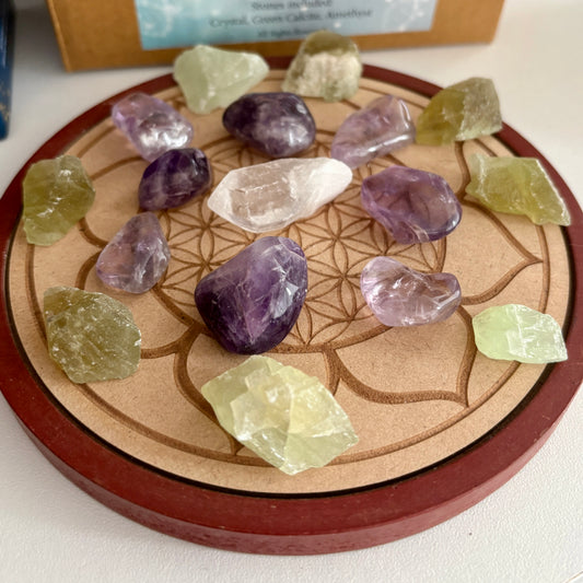 Ultimate Healing Crystal Grid Kit