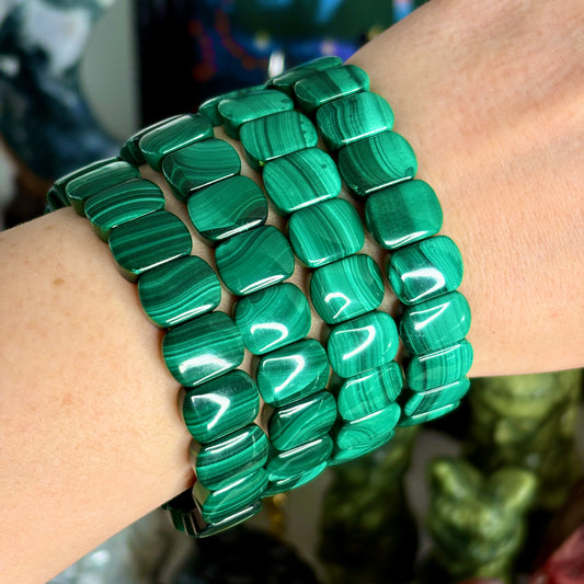 Malachite Polished Bangle