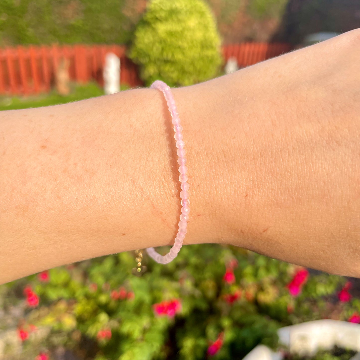 Rose Quartz Minimalist Bracelet 🌸
