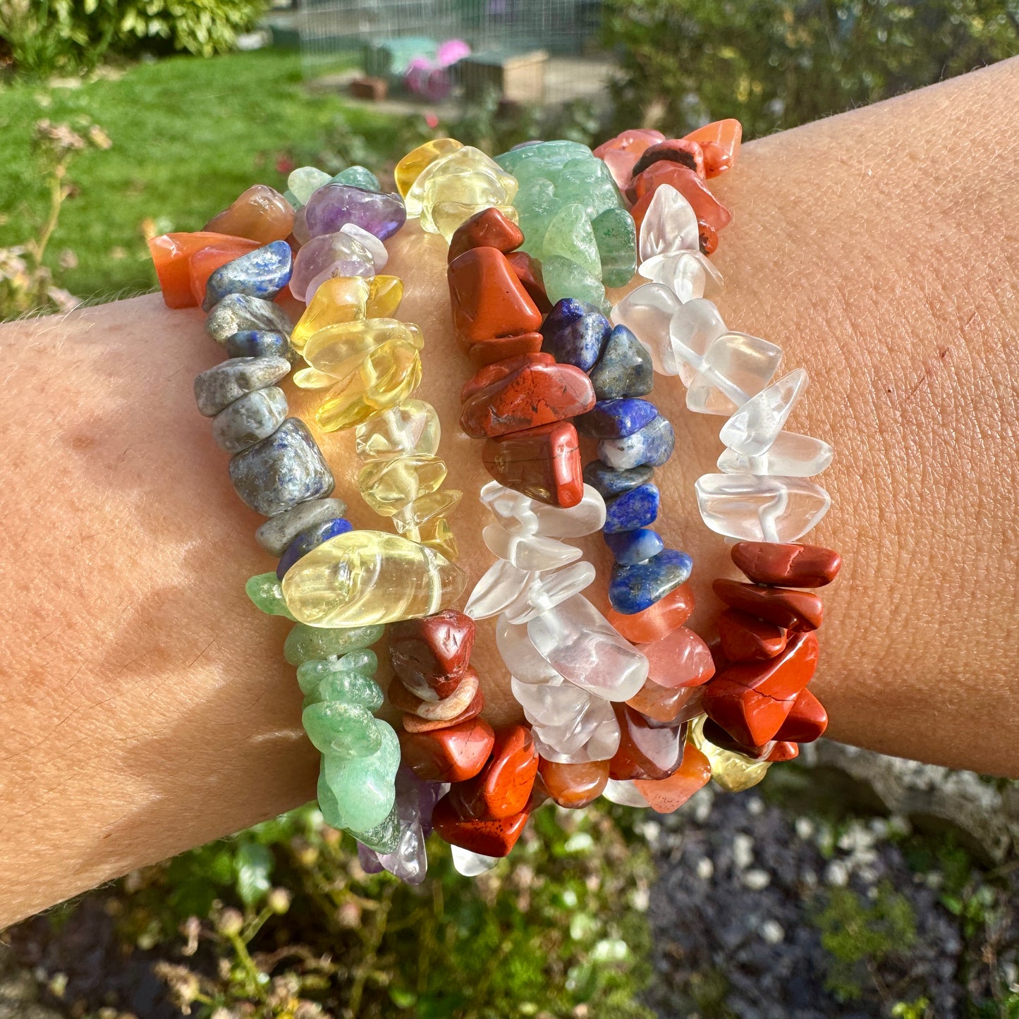 7 Chakra Chip Bracelet