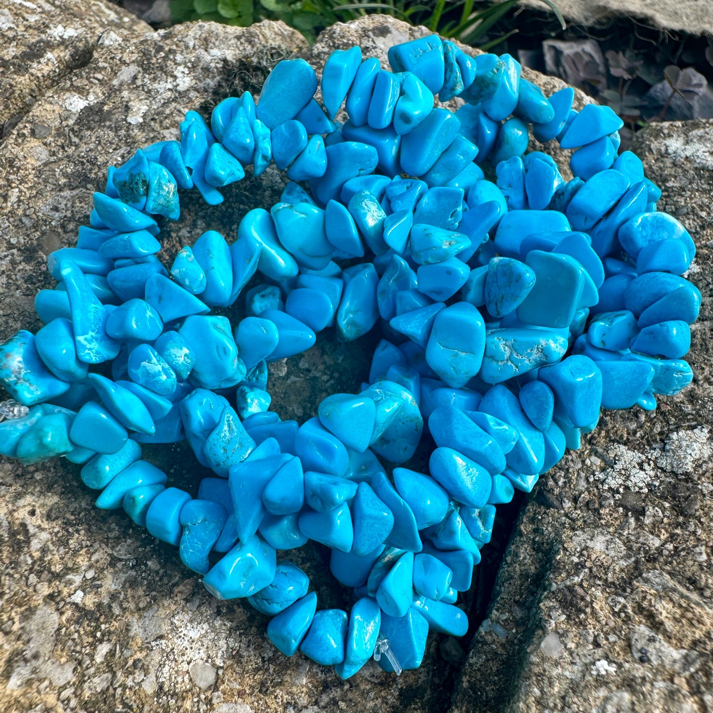 Turquoise Howlite Chip Bracelet