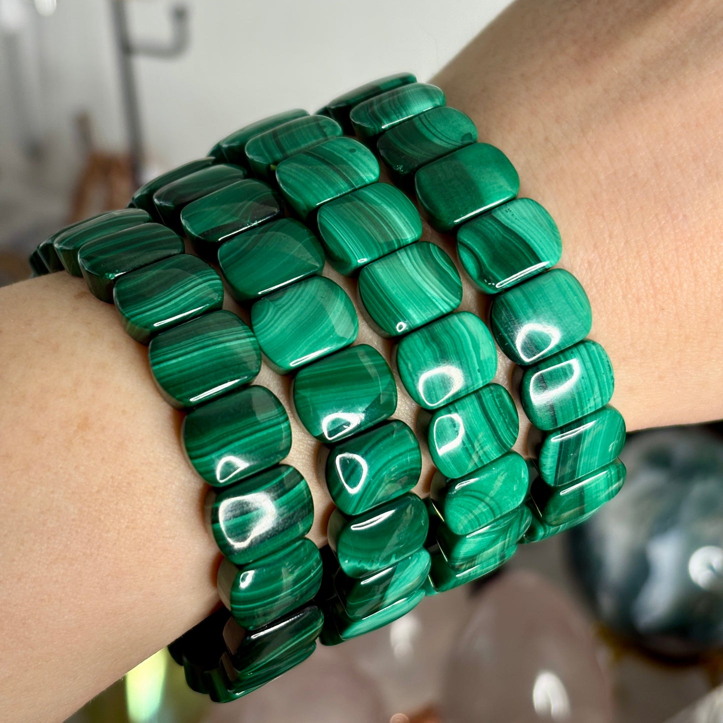 Malachite Polished Bangle