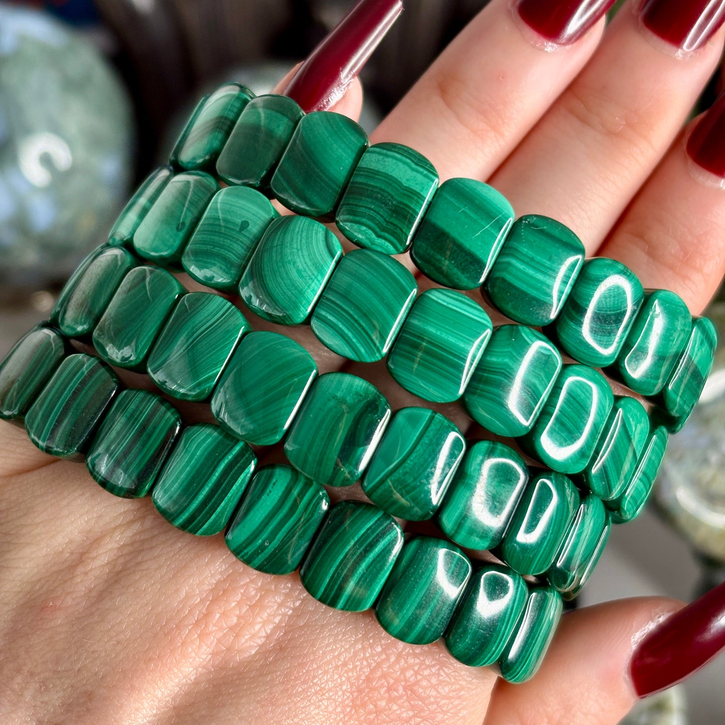 Malachite Polished Bangle