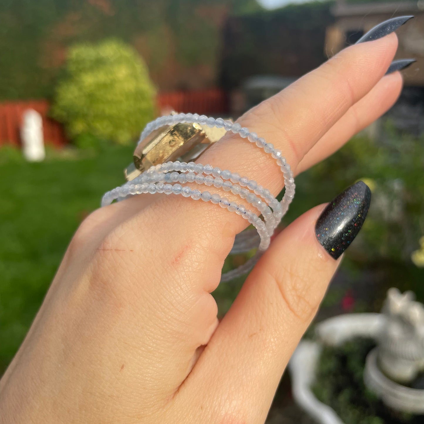 Aquamarine Minimalist Bracelet 🌊