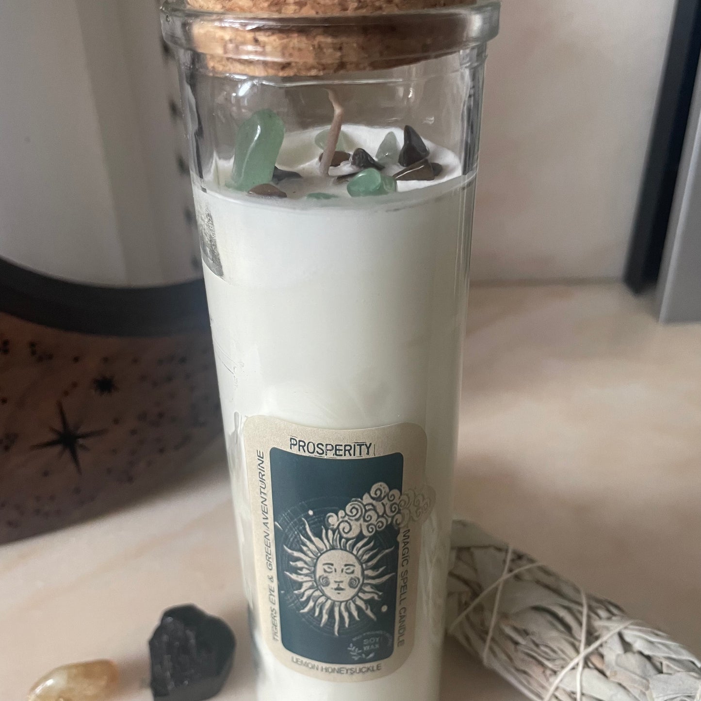 Magic Spell Candle - Prosperity (Lemon Honeysuckle) 💴