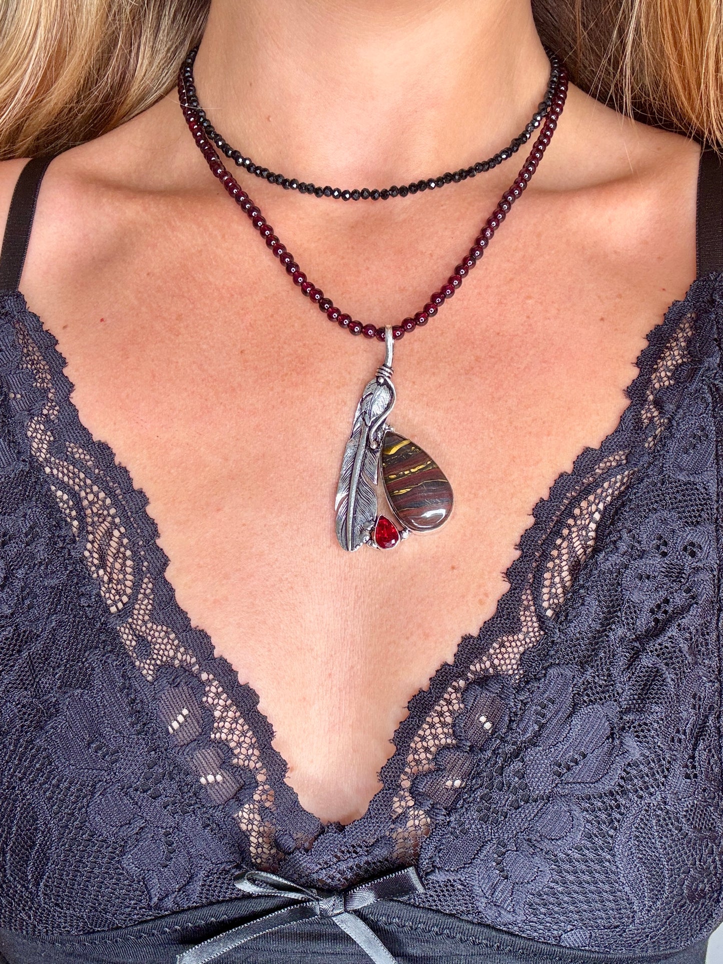 The Harvest Witch Collection: Set 3 - Red Garnet & Tigers Iron