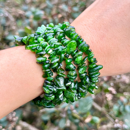 Diopside Chip Bracelets