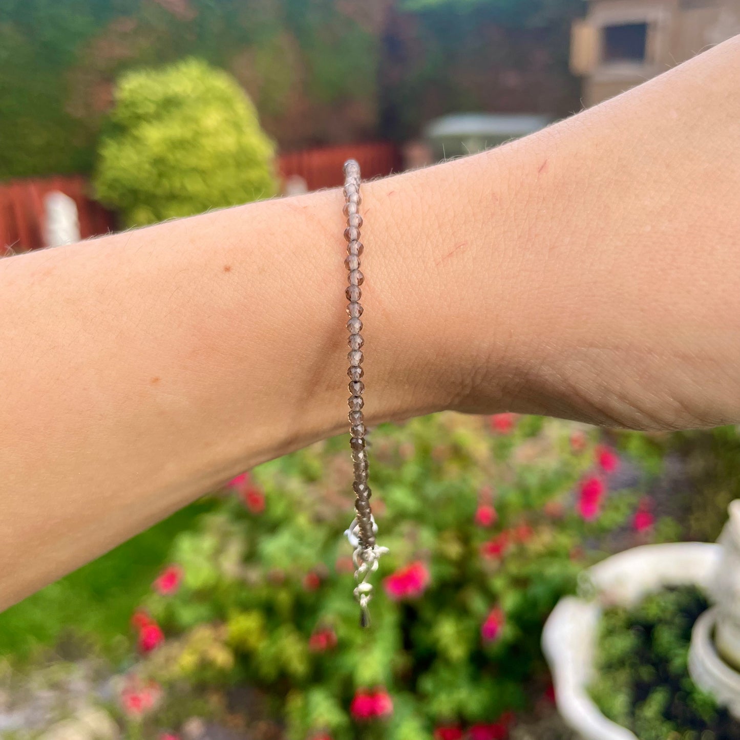 Smoky Quartz Minimalist Bracelet 🤎