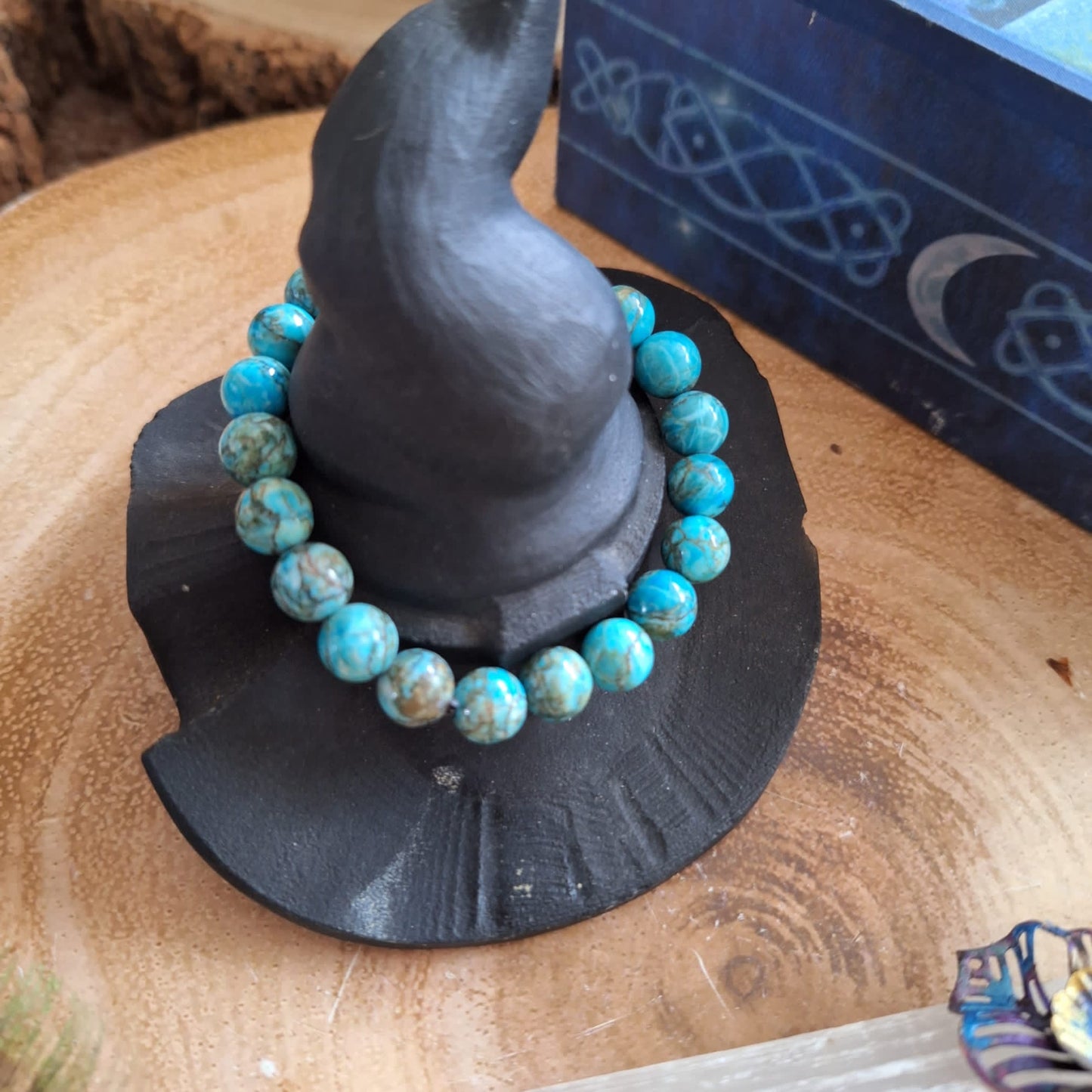 African Turquoise Beaded Bracelet