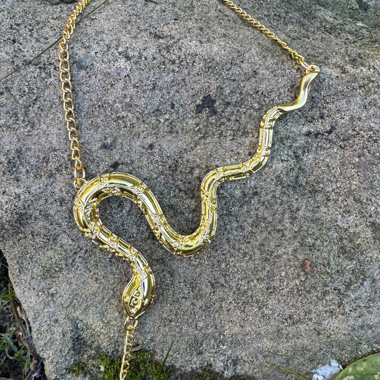 Raw Black Tourmaline Gold Necklace