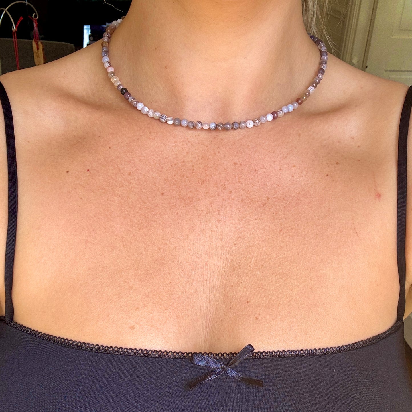 Botswana Agate Choker Necklace