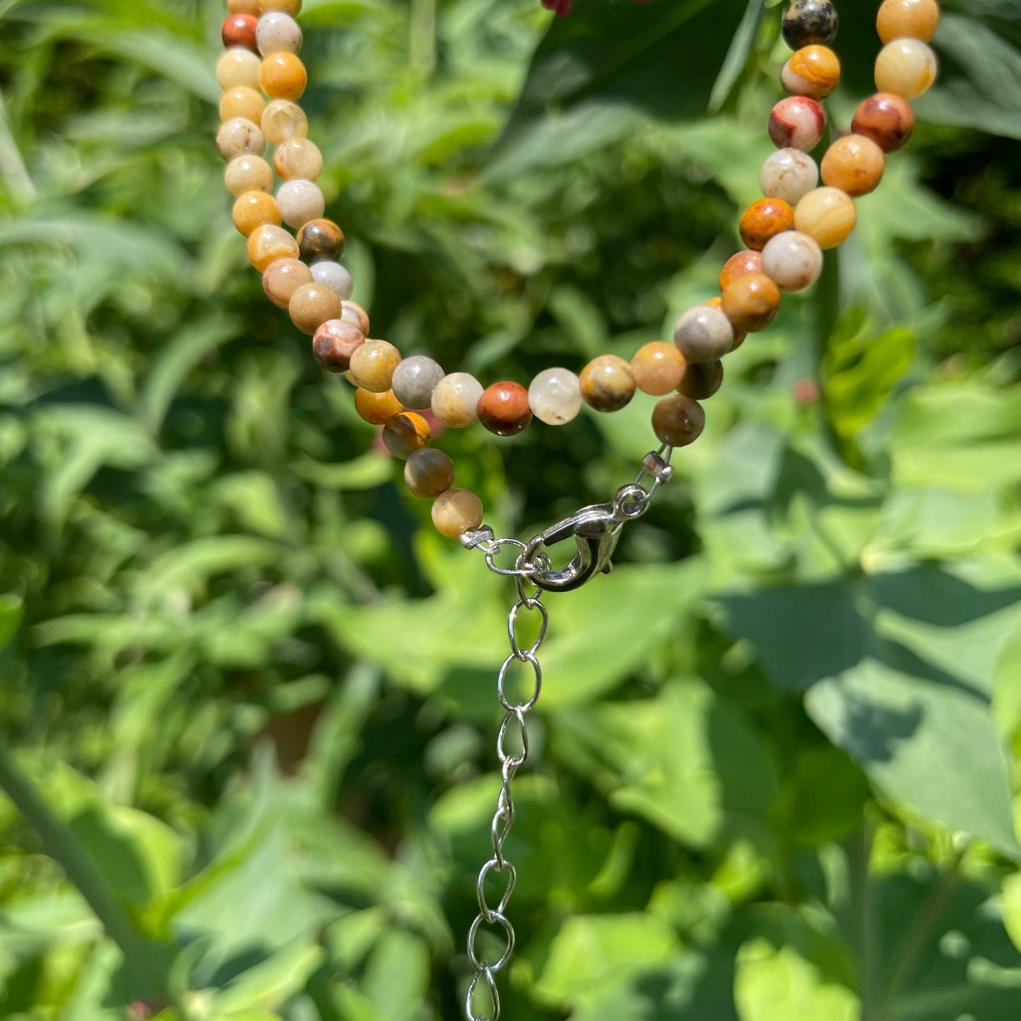 Crazy Lace Agate Choker Necklace