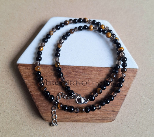 Protection choker necklace 4mm bead