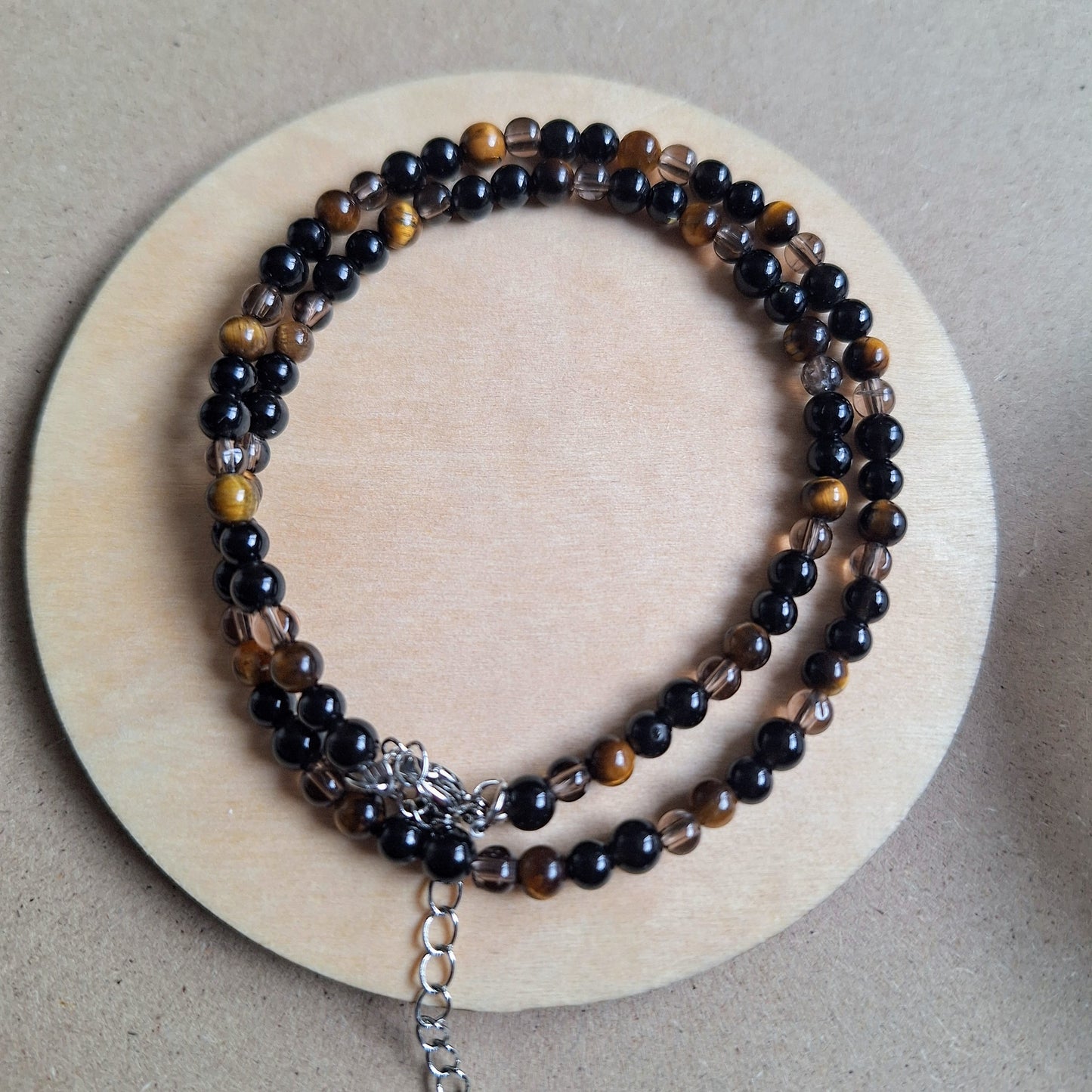 Protection choker necklace 4mm bead
