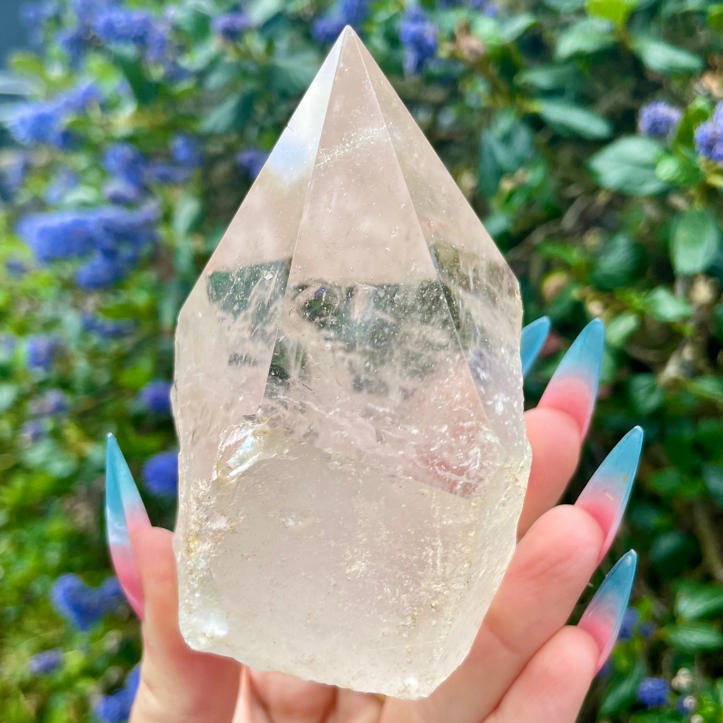 Light Smoky Quartz Half Polished Points