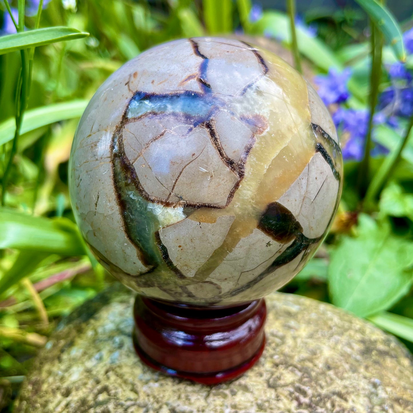 Septarian Spheres With Stand