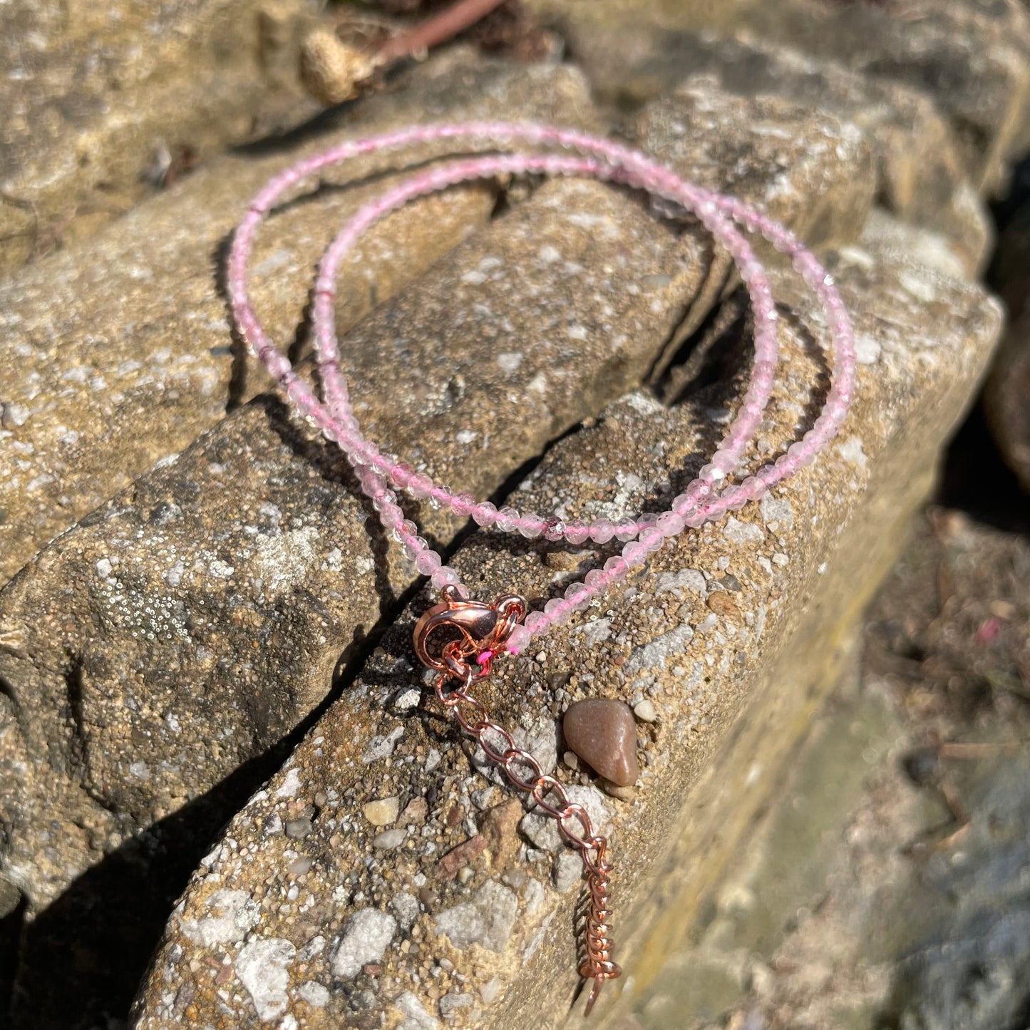 Strawberry Quartz Choker Necklace