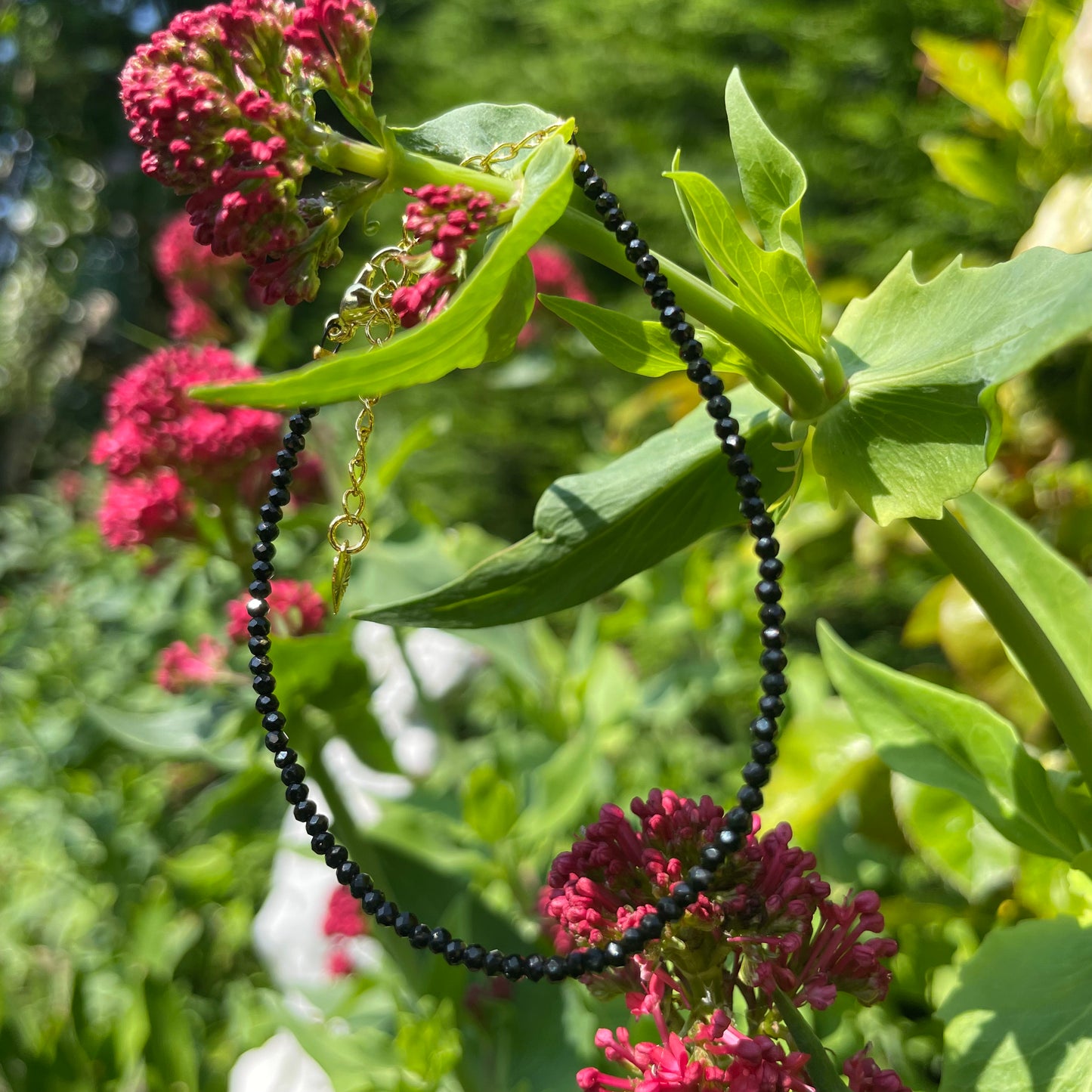 Black Tourmaline Adjustable Minimalist Bracelet