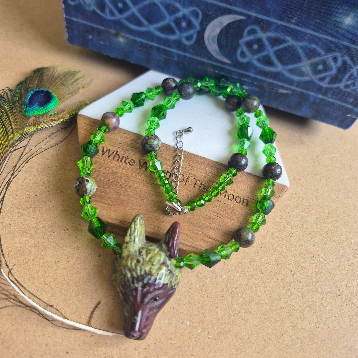 Dragons Blood Wolf Choker Necklace