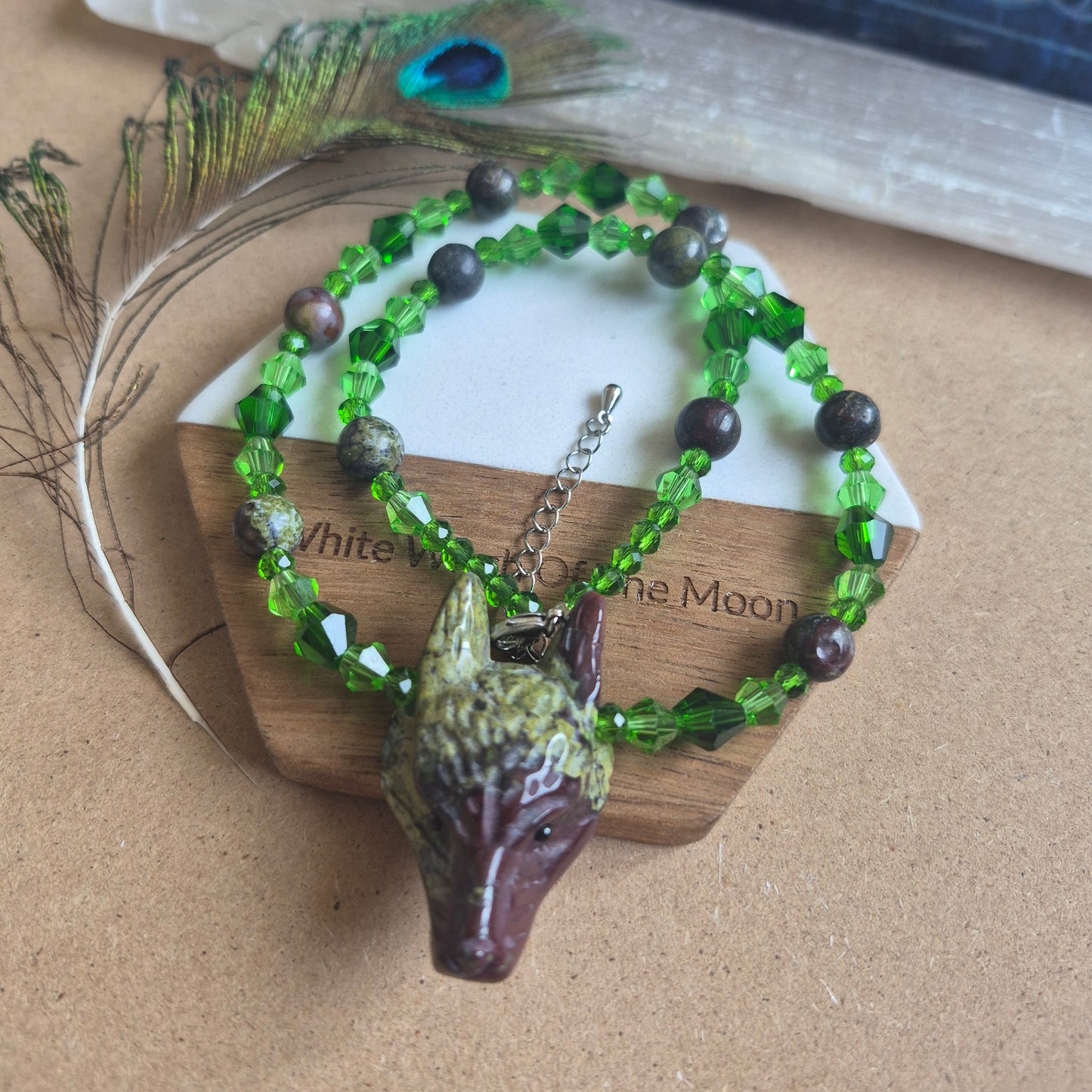 Dragons Blood Wolf Choker Necklace