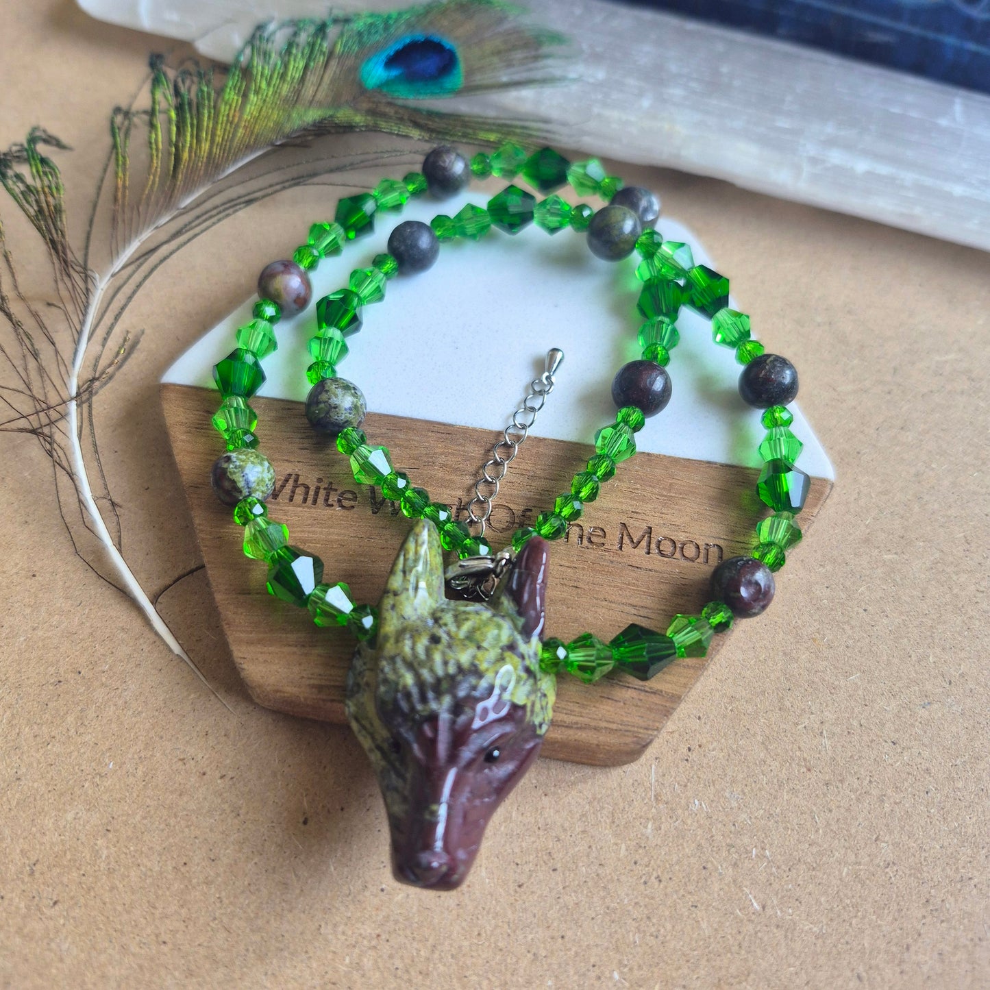 Dragons Blood Wolf Choker Necklace