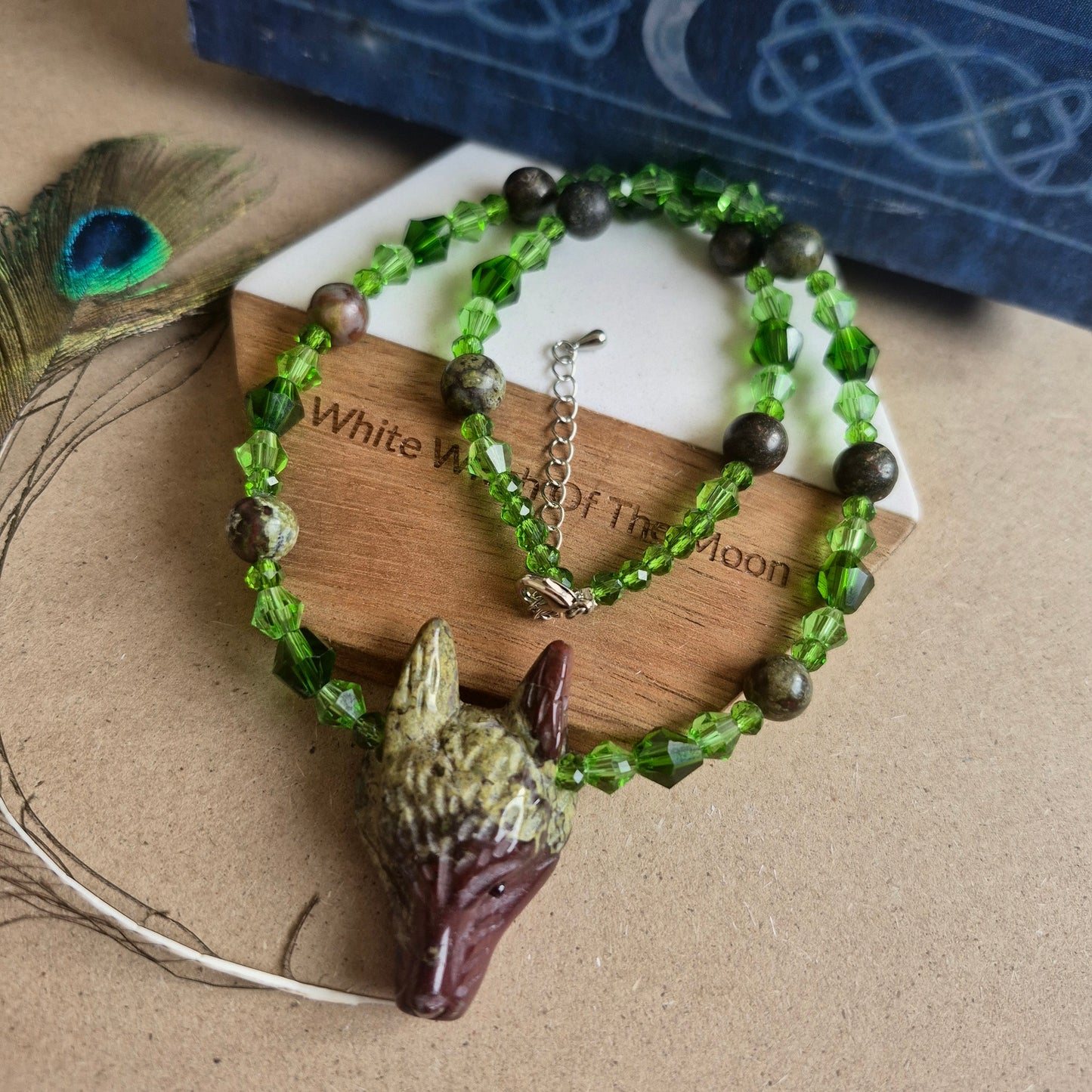 Dragons Blood Wolf Choker Necklace