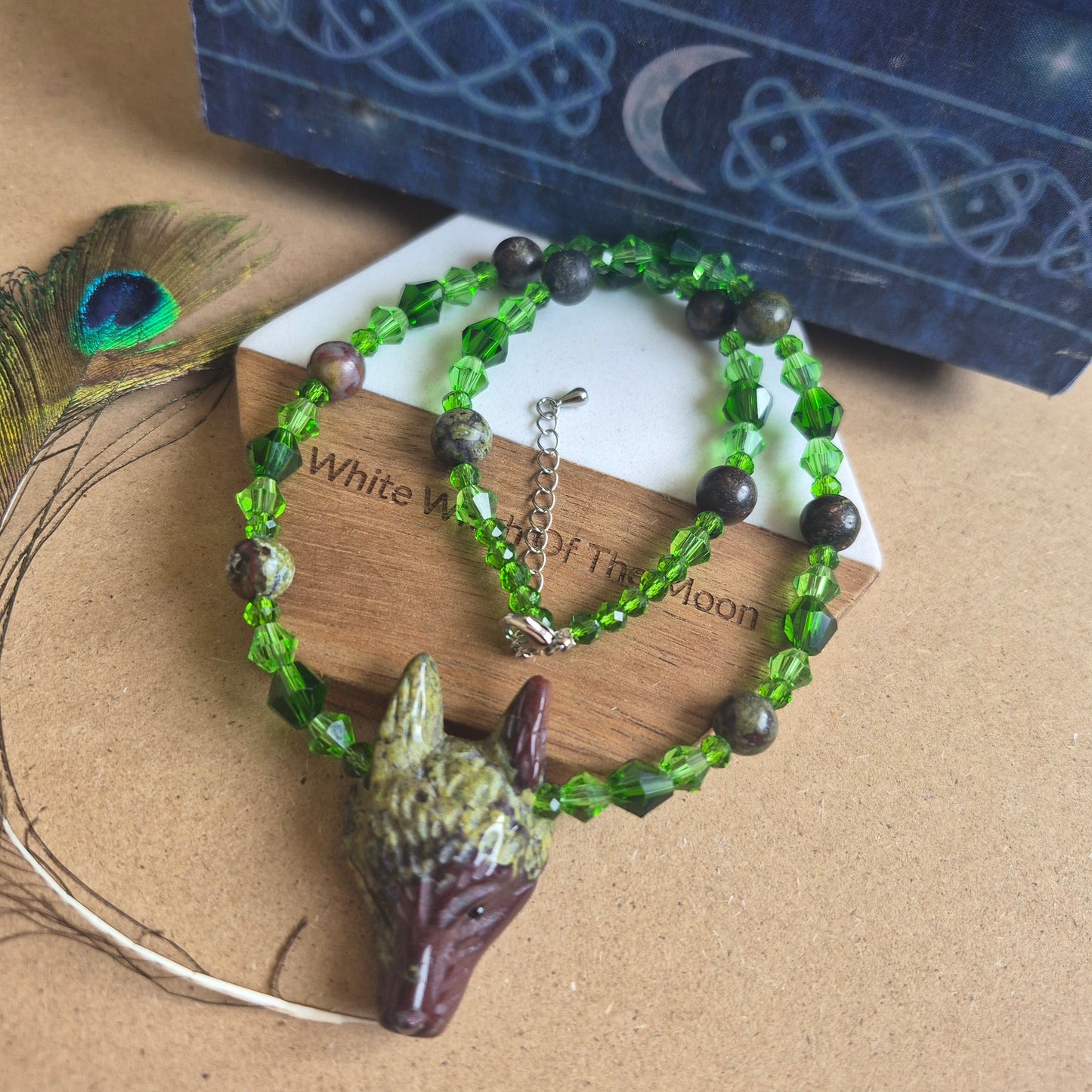 Dragons Blood Wolf Choker Necklace