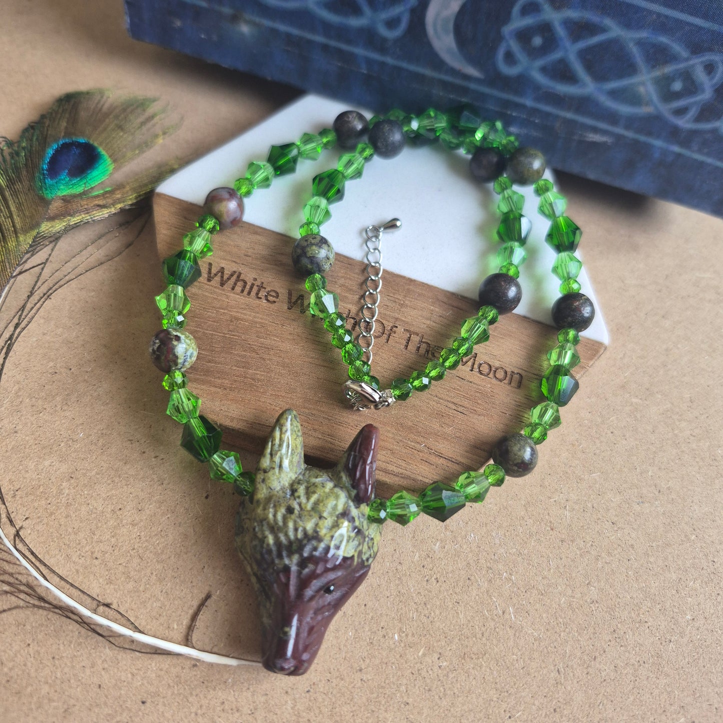 Dragons Blood Wolf Choker Necklace