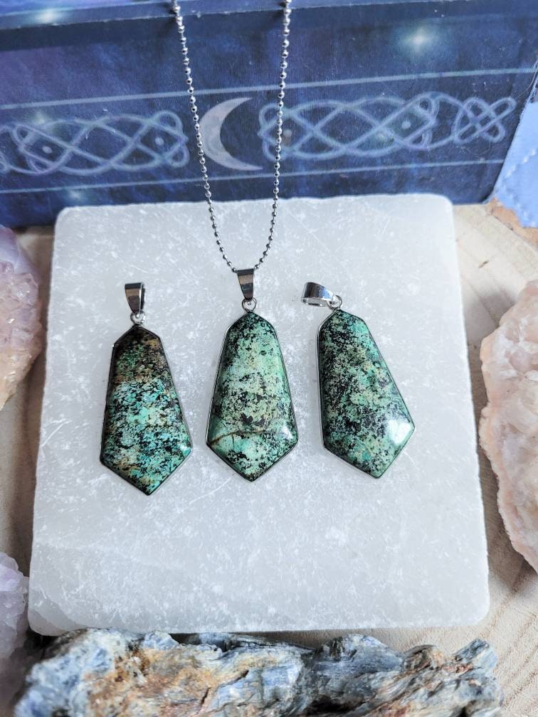 African Turquoise Pendant